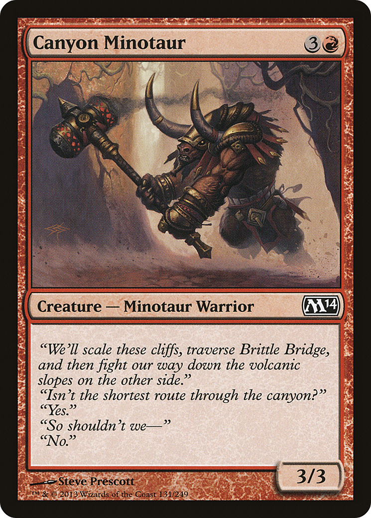 Canyon Minotaur (M14-131) (Foil)