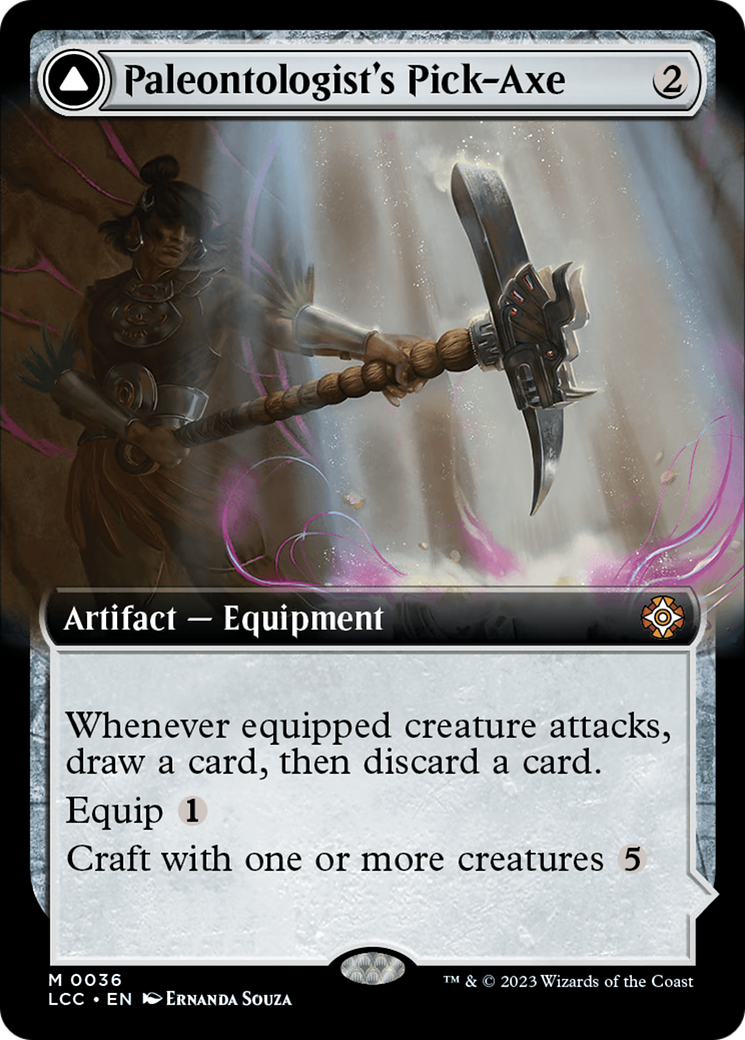 Paleontologist's Pick-Axe // Dinosaur Headdress (LCC-036) (Extended Art) (Foil)