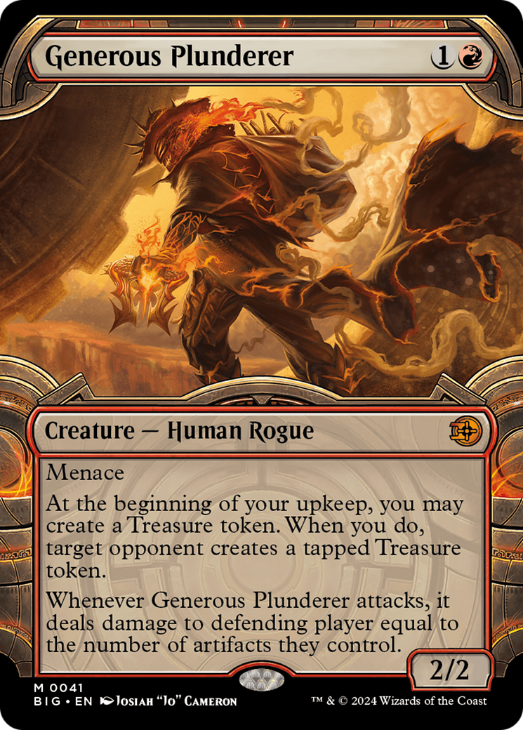 Generous Plunderer (BIG-041) (Showcase) (Foil)