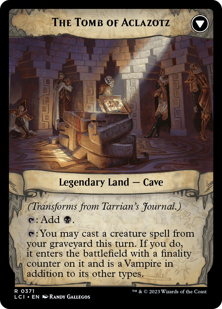 Tarrian's Journal // The Tomb of Aclazotz (LCI-371) (Extended Art)