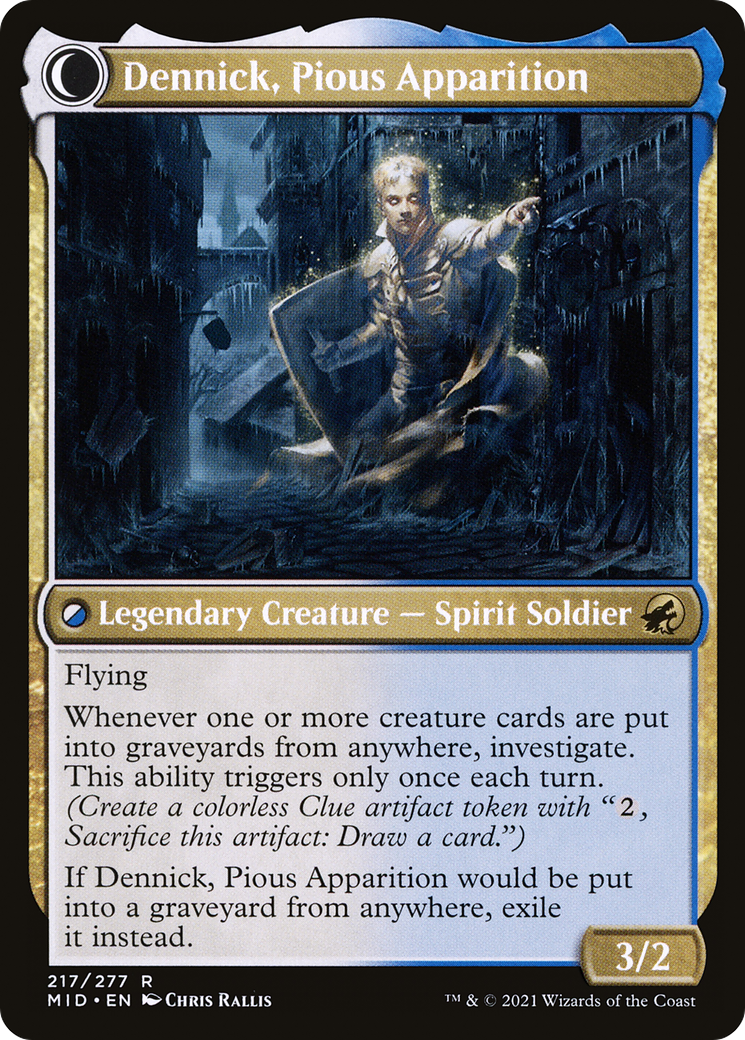 Dennick, Pious Apprentice // Dennick, Pious Apparition (MID-217) (Foil)