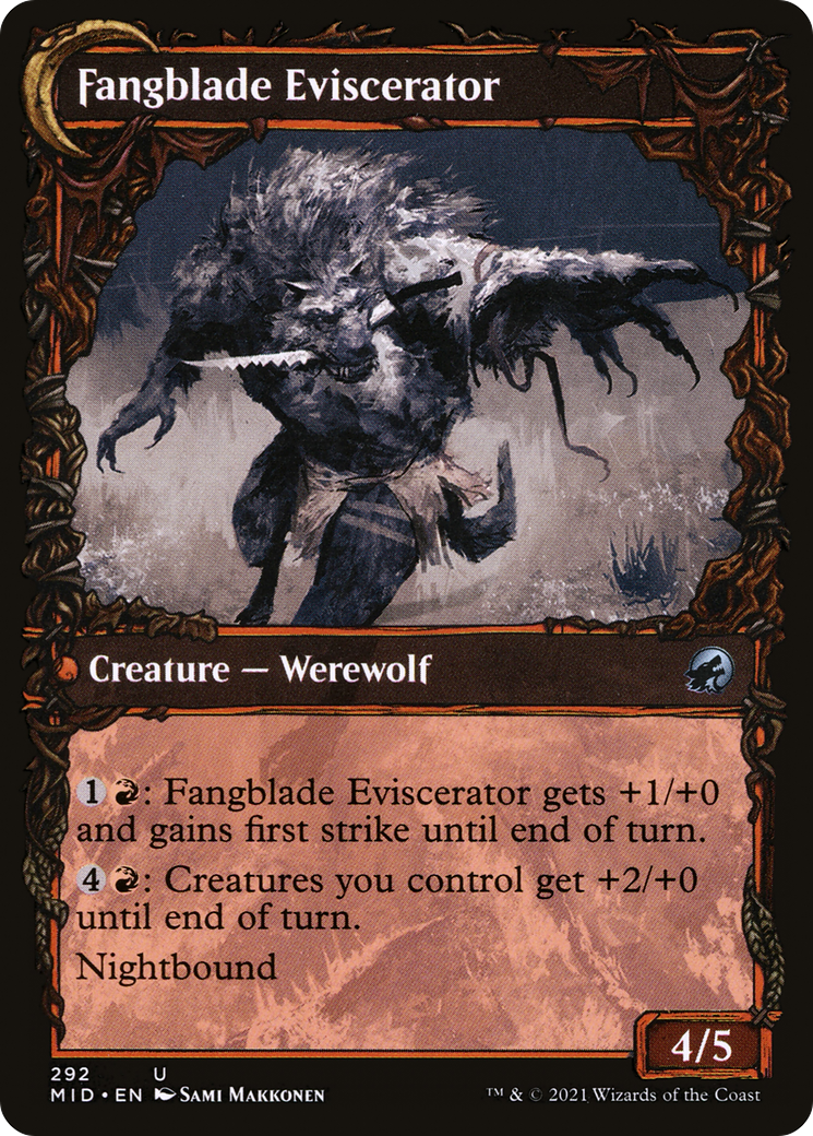 Fangblade Brigand // Fangblade Eviscerator (MID-292) (Showcase) (Foil)