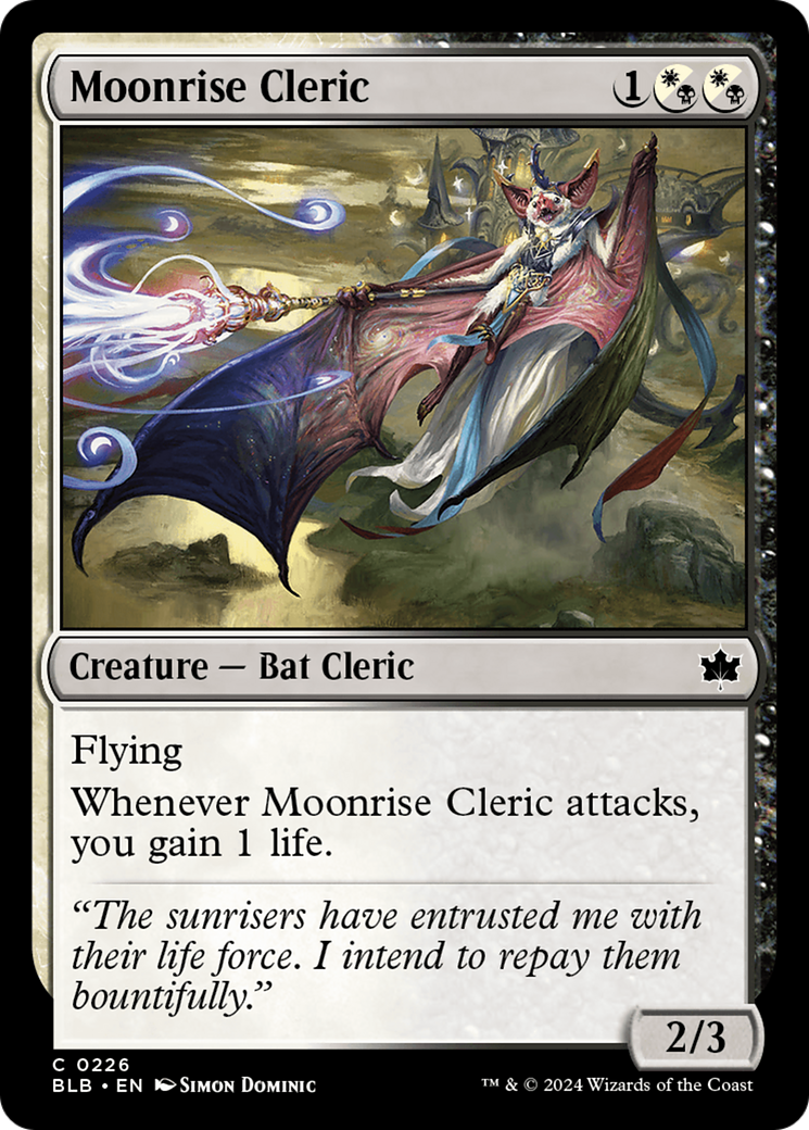 Moonrise Cleric (BLB-226) (Foil)