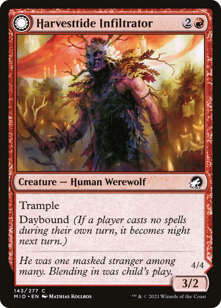 Harvesttide Infiltrator // Harvesttide Assailant (MID-143)