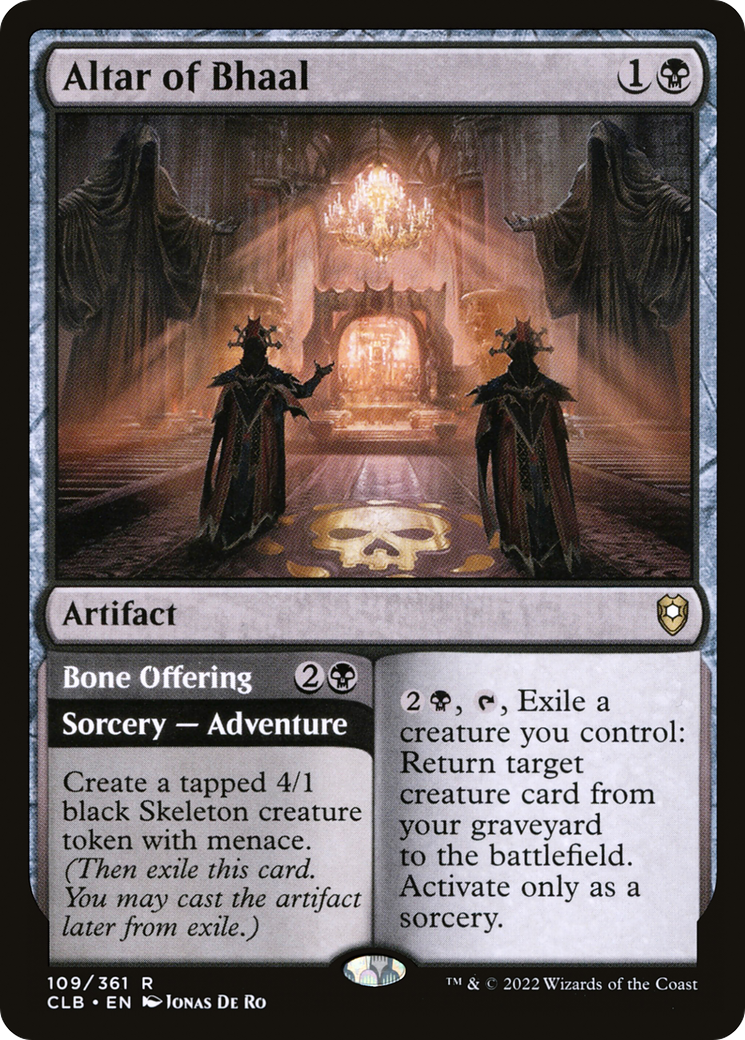 Altar of Bhaal // Bone Offering (CLB-109) (Foil)