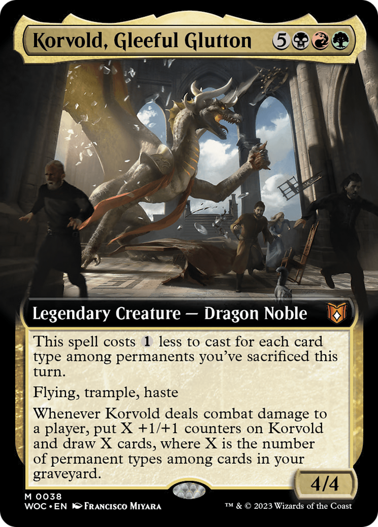 Korvold, Gleeful Glutton (WOC-038) (Extended Art) (Foil)