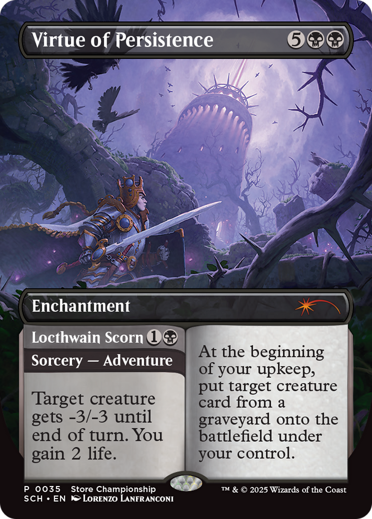 Virtue of Persistence // Locthwain Scorn (GAME-035) (Borderless) (Foil)
