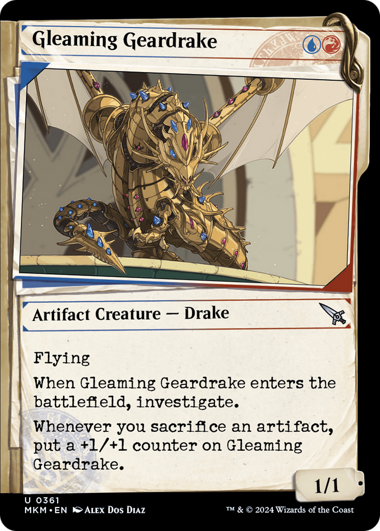 Gleaming Geardrake (MKM-361) (Showcase)