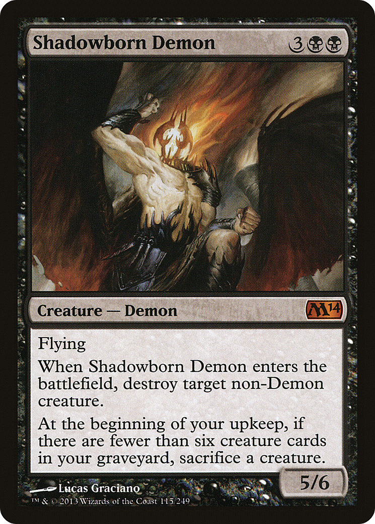 Shadowborn Demon (M14-115)
