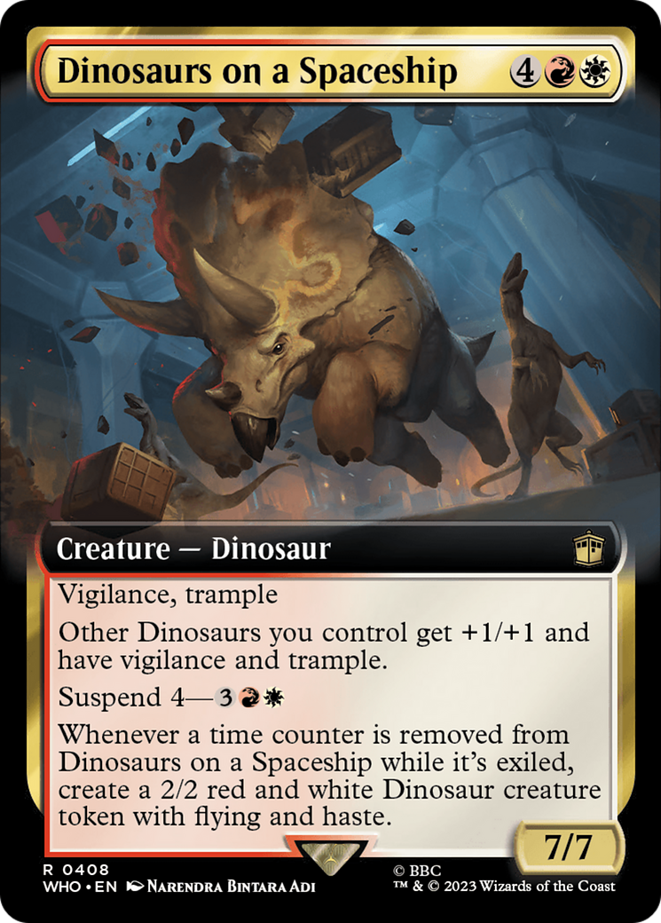 Dinosaurs on a Spaceship (WHO-408) (Extended Art) (Foil)