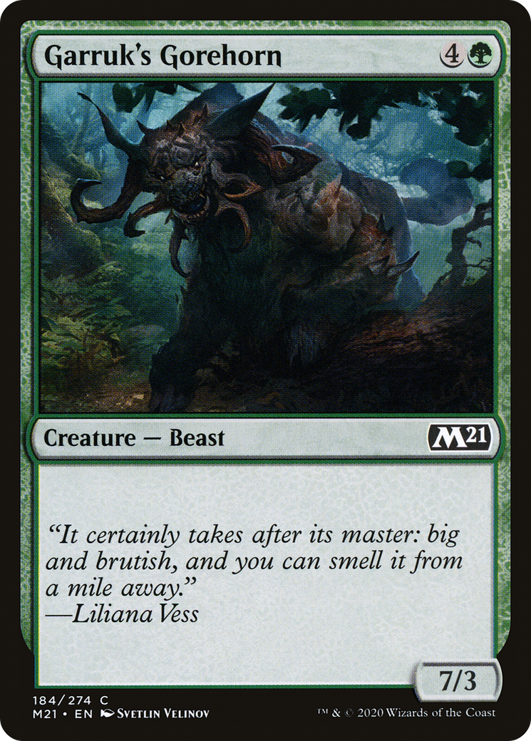 Garruk's Gorehorn (M21-184) (Foil)