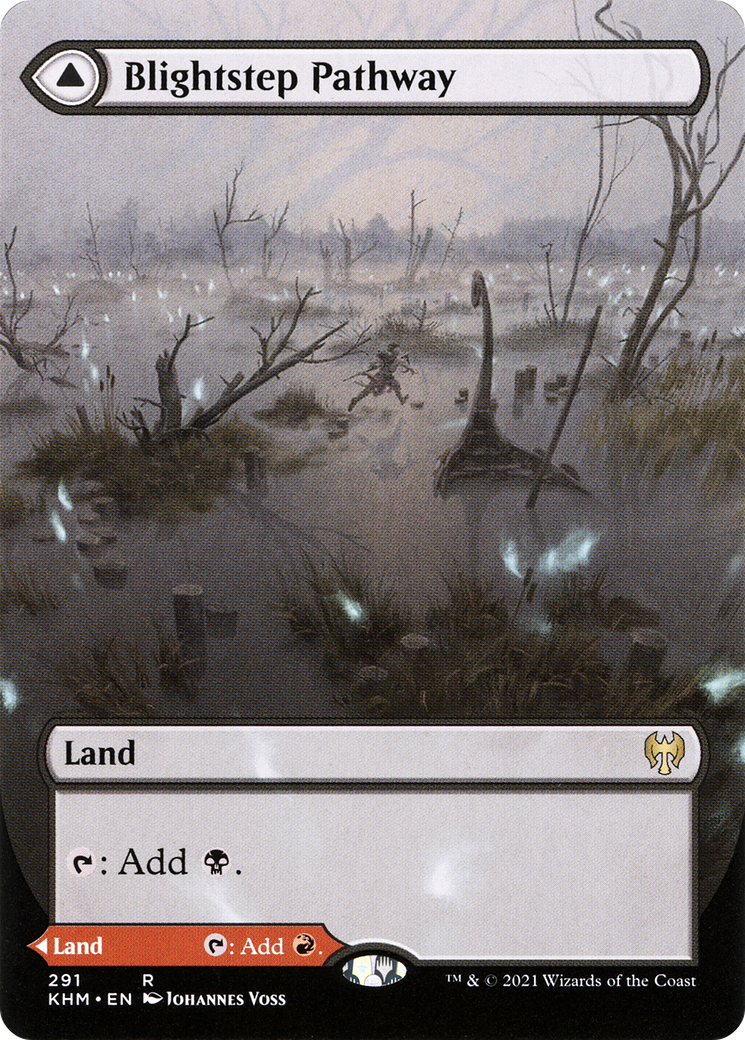 Blightstep Pathway // Searstep Pathway (KHM-291) (Showcase) (Borderless) (Foil)