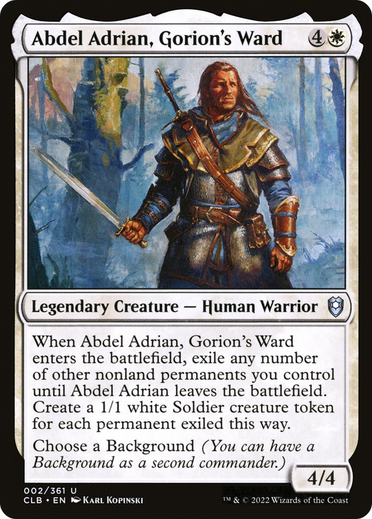 Abdel Adrian, Gorion's Ward (CLB-002) (Foil)