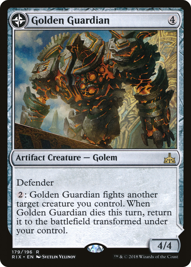 Golden Guardian // Gold-Forge Garrison (RIX-179) (Foil)