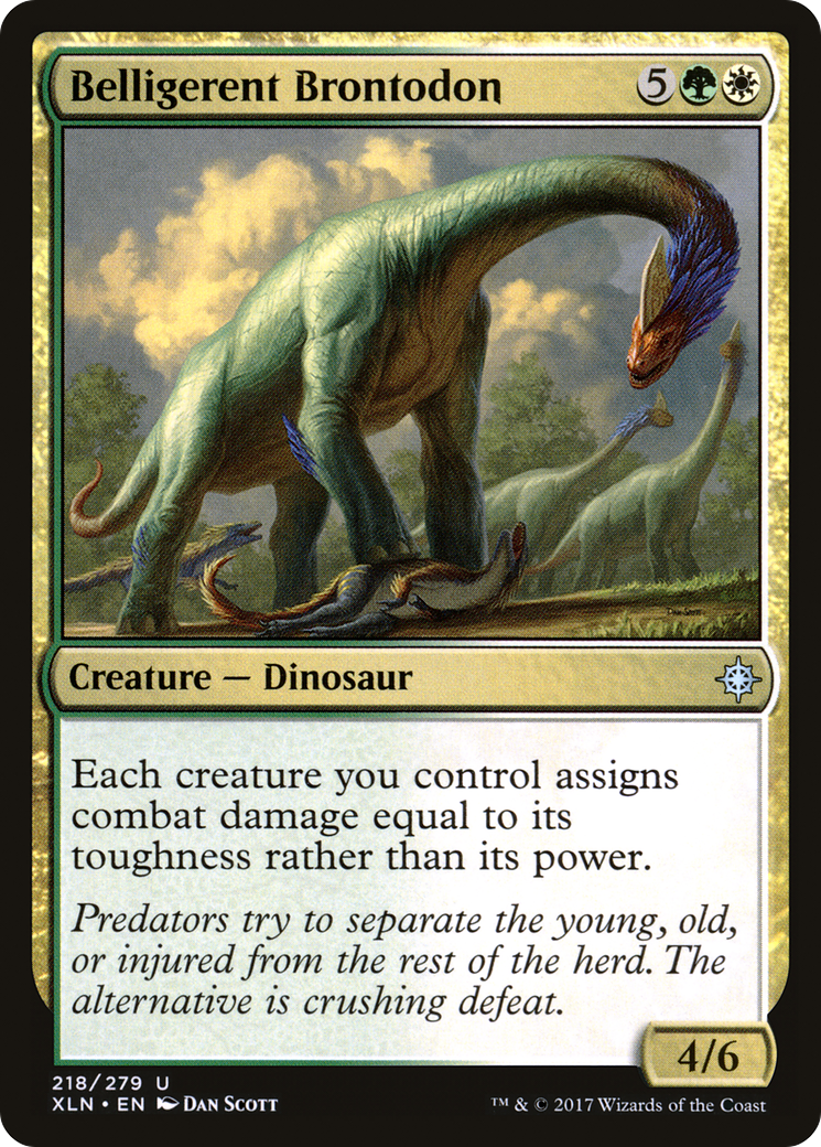 Belligerent Brontodon (XLN-218) (Foil)