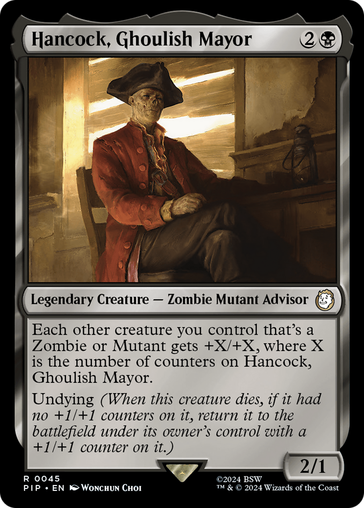 Hancock, Ghoulish Mayor (PIP-045) (Foil)