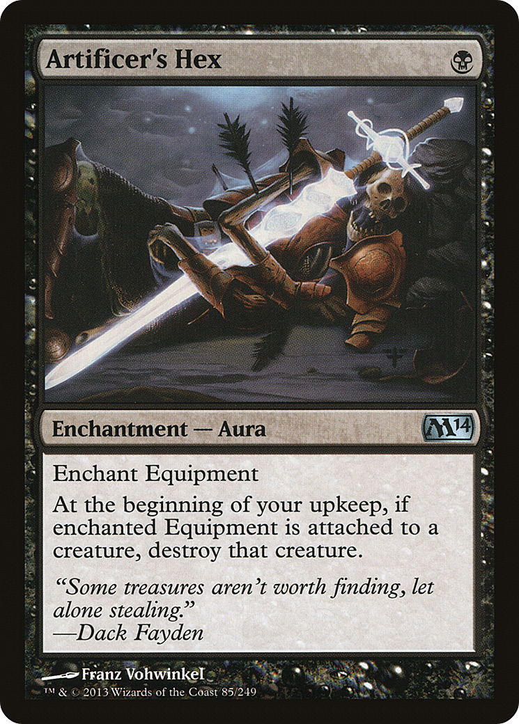 Artificer's Hex (M14-085) (Foil)