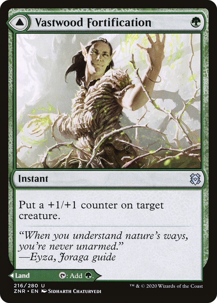 Vastwood Fortification // Vastwood Thicket (ZNR-216)