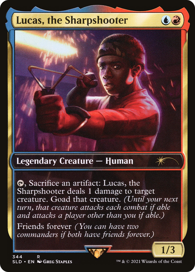 Lucas, the Sharpshooter / Bjorna, Nightfall Alchemist (SLD-344) (Foil)