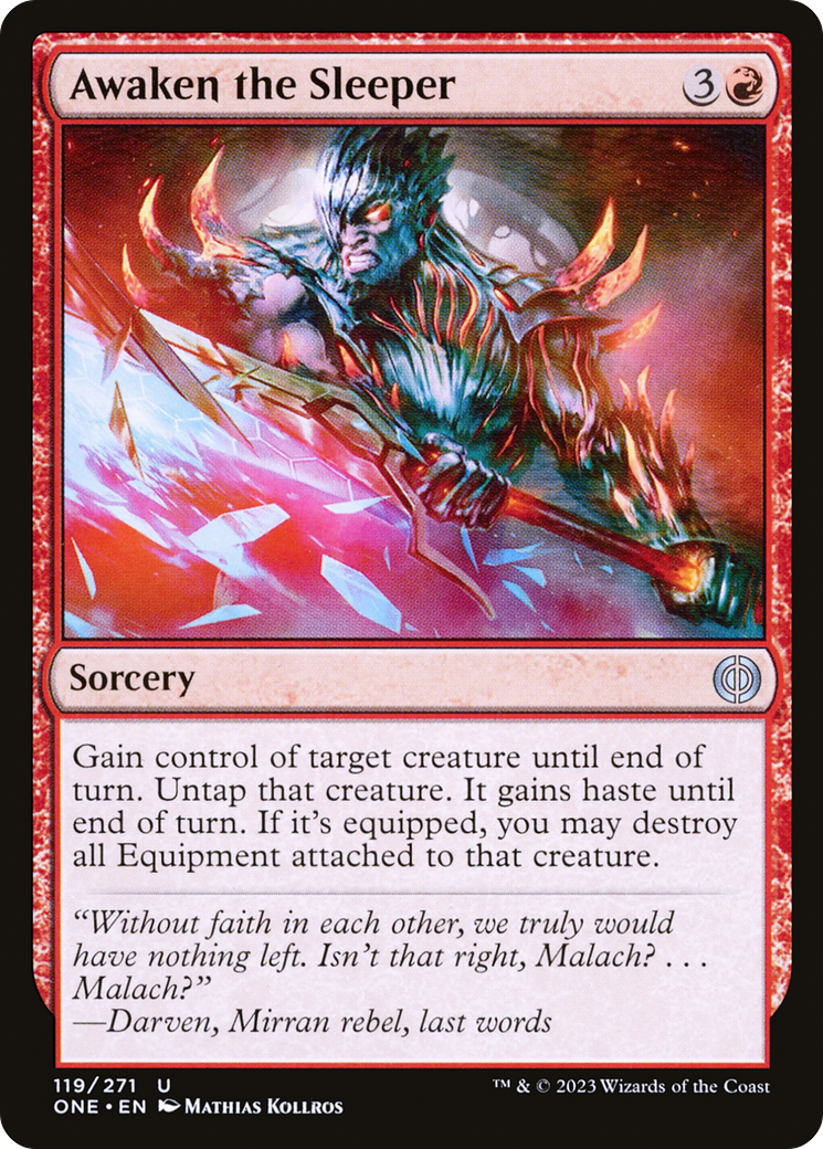 Awaken the Sleeper (ONE-119) (Foil)