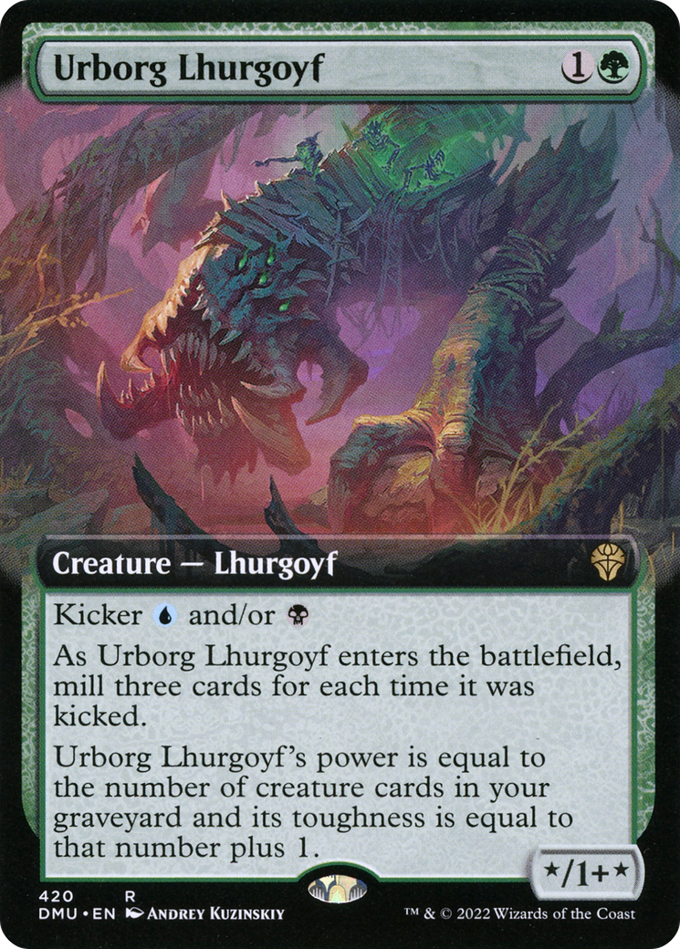 Urborg Lhurgoyf (DMU-420) (Extended Art) (Foil)