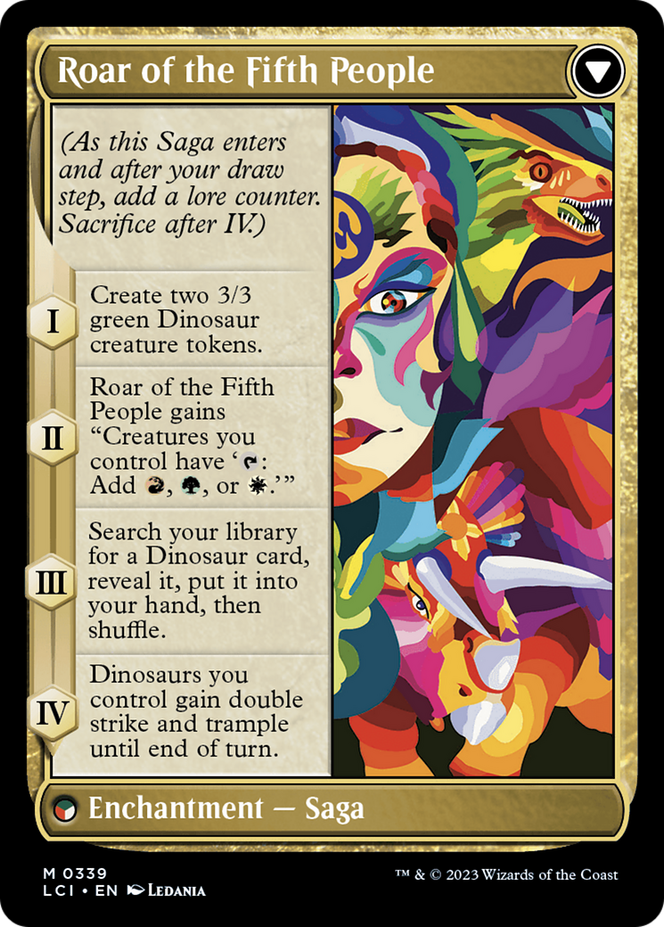 Huatli, Poet of Unity // Roar of the Fifth People (LCI-339) (Borderless)