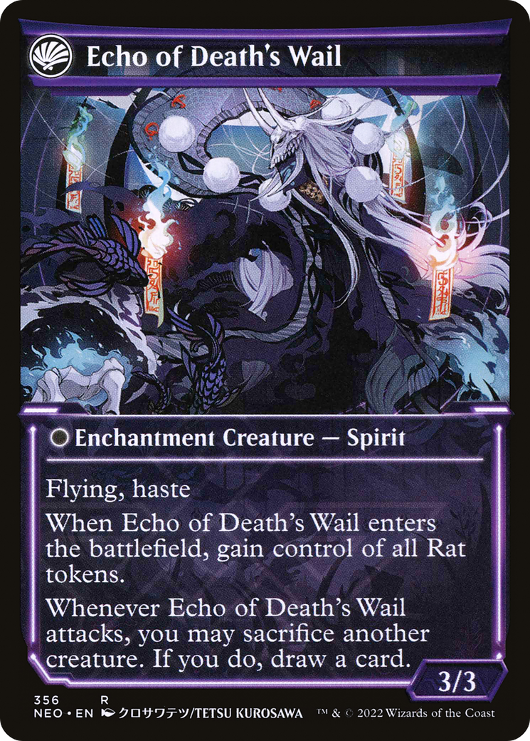 Tribute to Horobi // Echo of Death's Wail (NEO-356) (Showcase) (Foil)