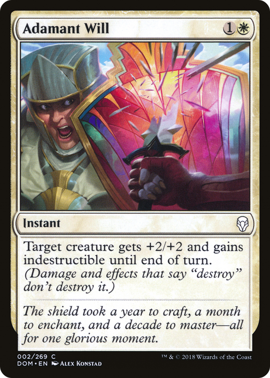 Adamant Will (DOM-002) (Foil)
