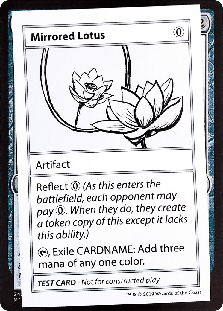 Mirrored Lotus (No PW Symbol) (CMB2-)