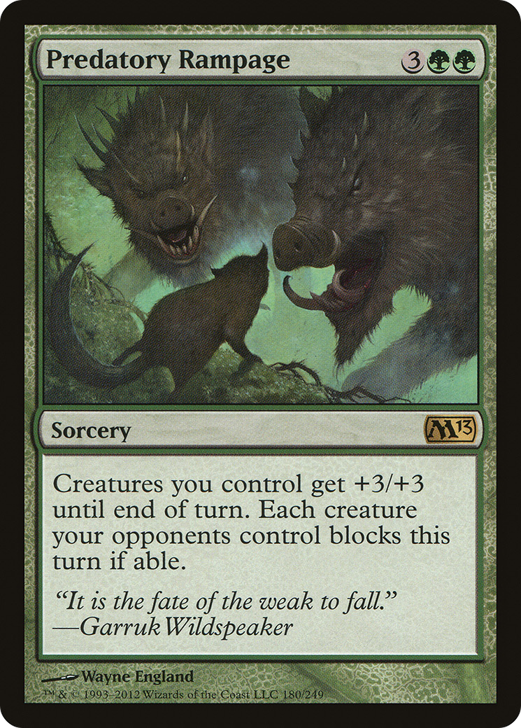 Predatory Rampage (M13-180) (Foil)