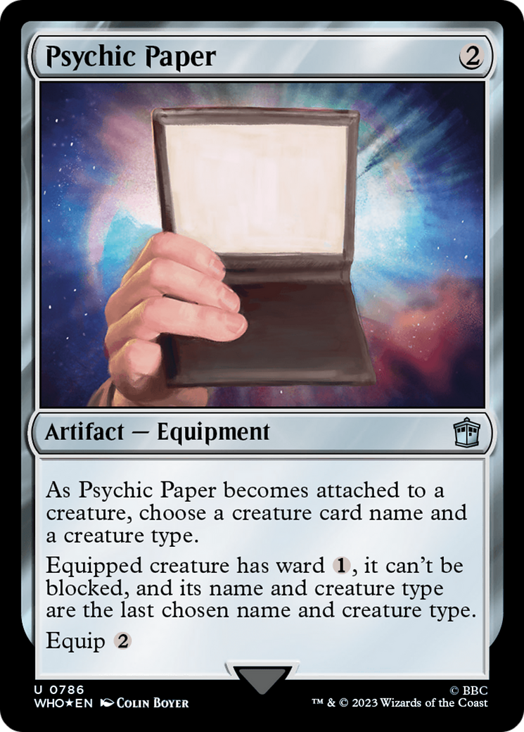 Psychic Paper (WHO-786) (Surge Foil)