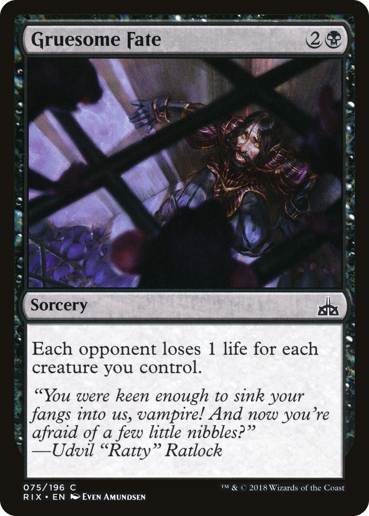 Gruesome Fate (RIX-075) (Foil)