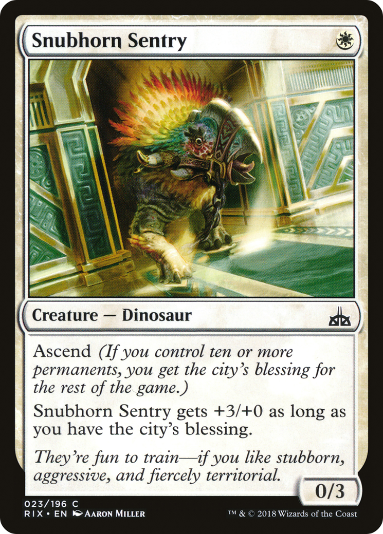 Snubhorn Sentry (RIX-023) (Foil)