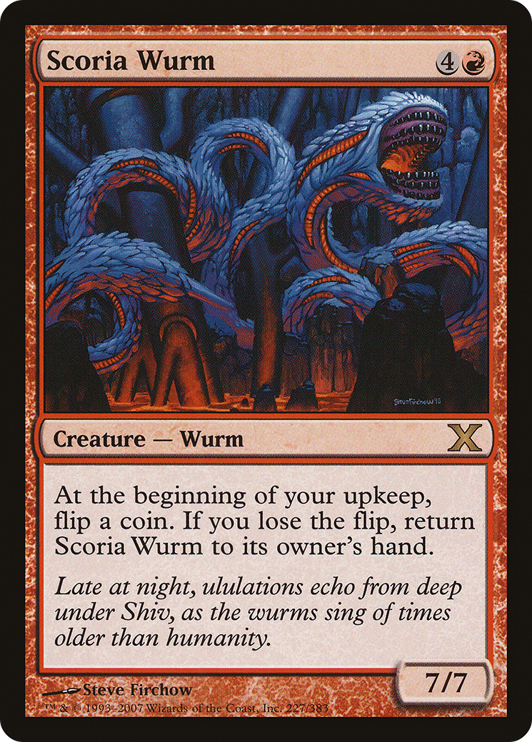 Scoria Wurm (10E-227) (Foil)