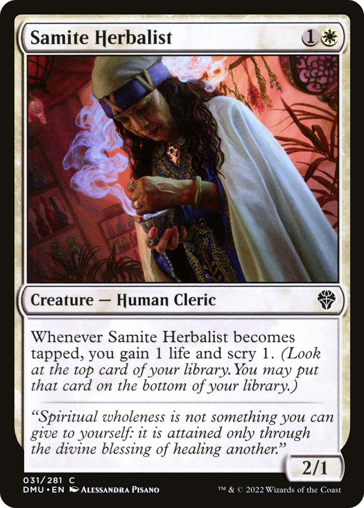 Samite Herbalist (DMU-031) (Foil)