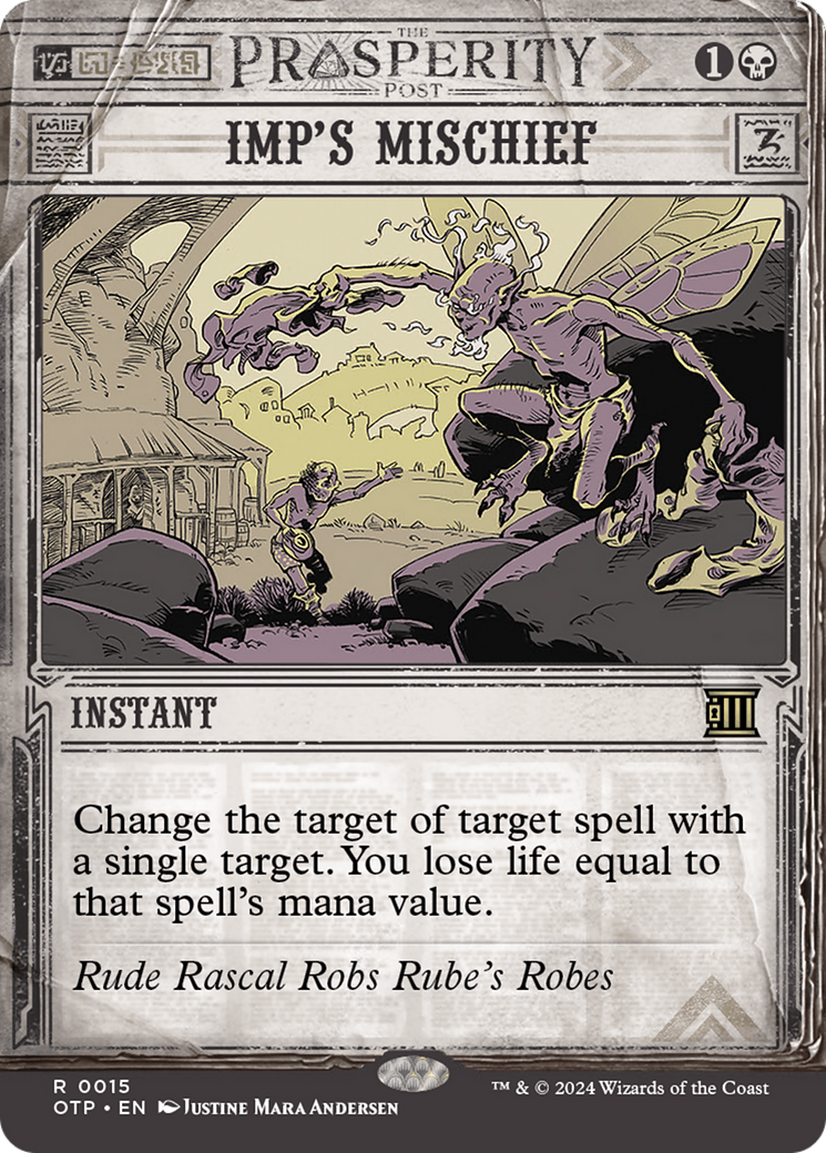 Imp's Mischief (OTP-015) (Showcase) (Borderless) (Foil)