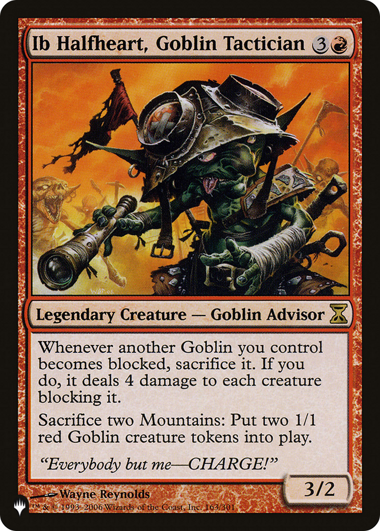 Ib Halfheart, Goblin Tactician (LIST-TSP-163)