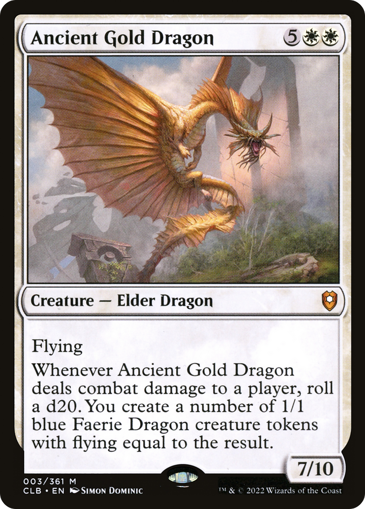 Ancient Gold Dragon (CLB-003) (Foil)