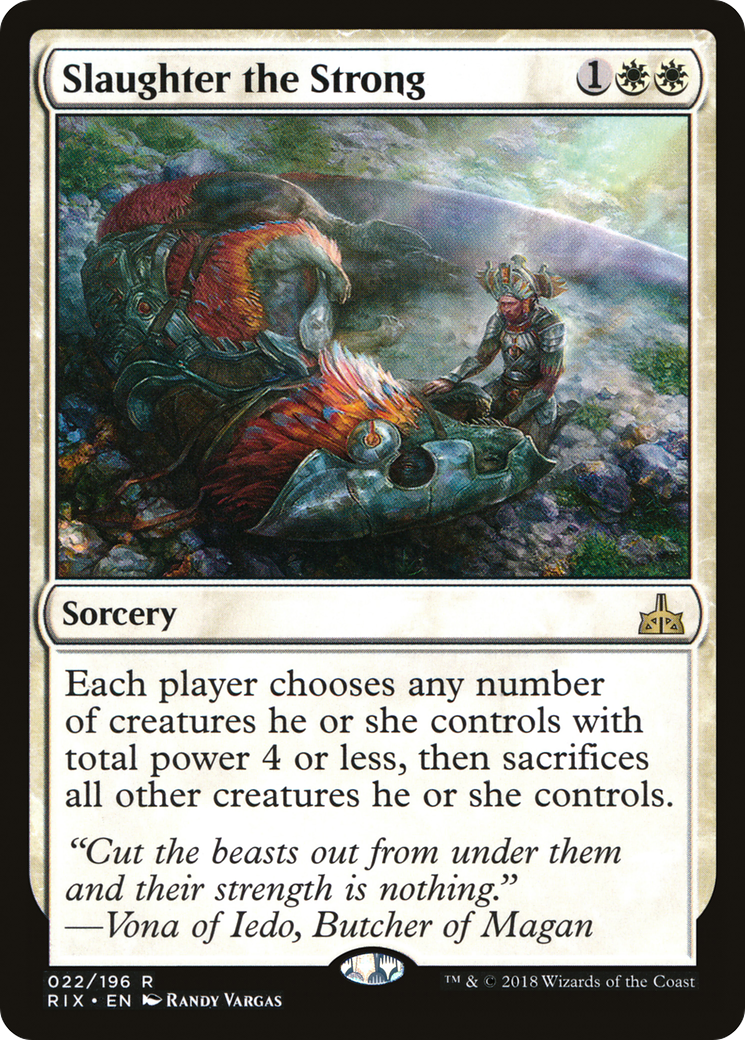 Slaughter the Strong (RIX-022) (Foil)