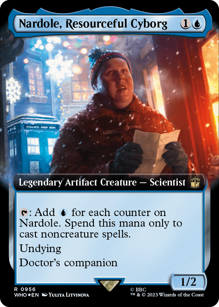 Nardole, Resourceful Cyborg (WHO-956) (Extended Art) (Surge Foil)