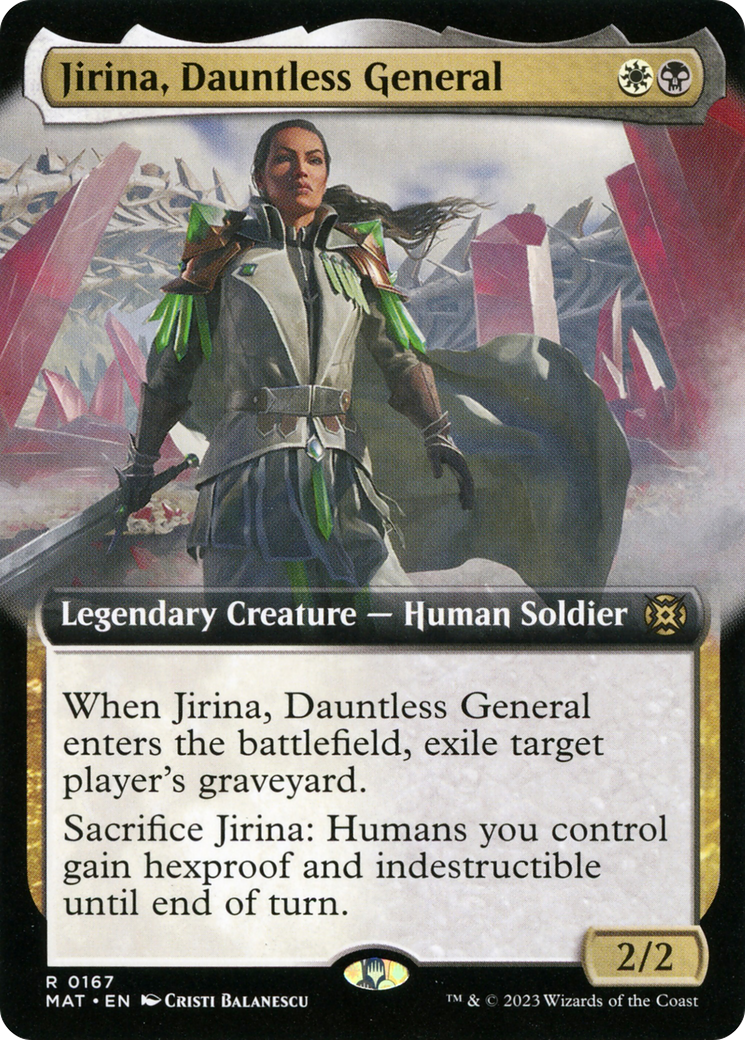 Jirina, Dauntless General (MAT-167) (Extended Art) (Foil)