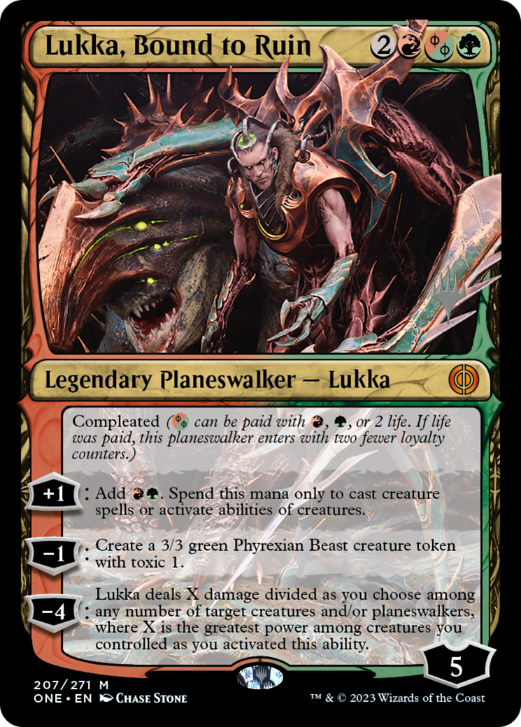 Lukka, Bound to Ruin (PPONE-207P) (Foil)