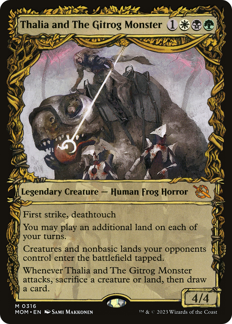 Thalia and The Gitrog Monster (MOM-316) (Showcase) (Foil)