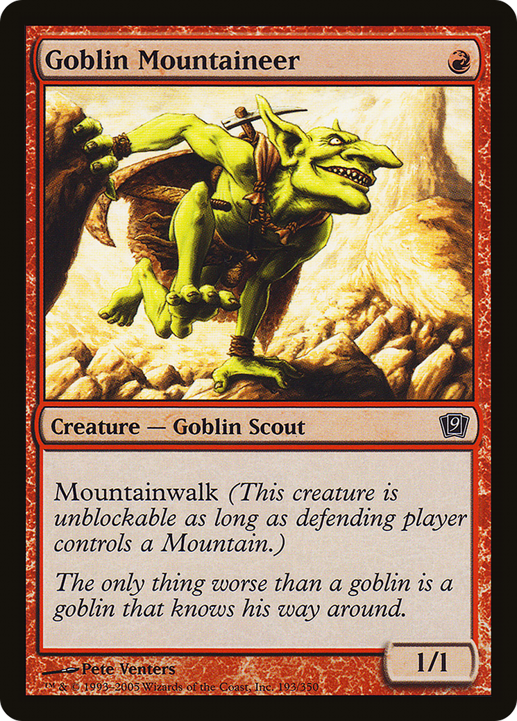 Goblin Mountaineer (9ED-193)