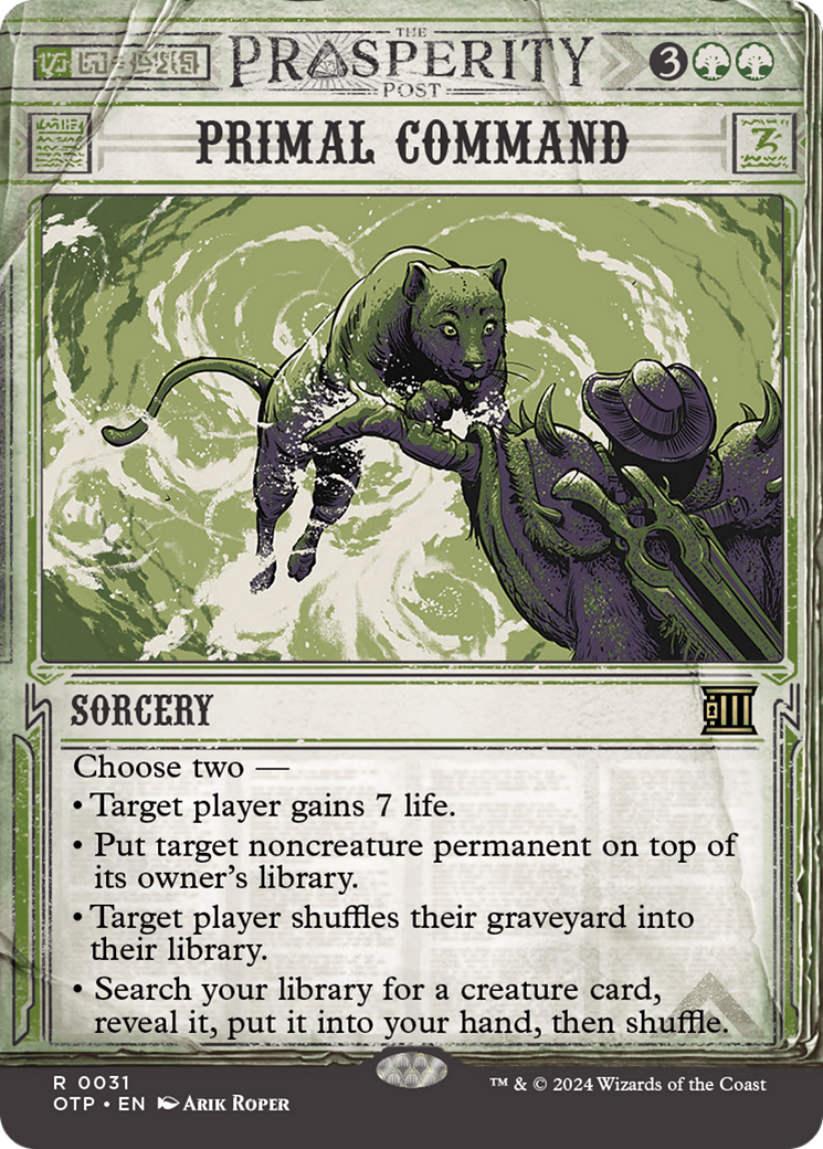 Primal Command (OTP-031) (Showcase) (Borderless) (Foil)