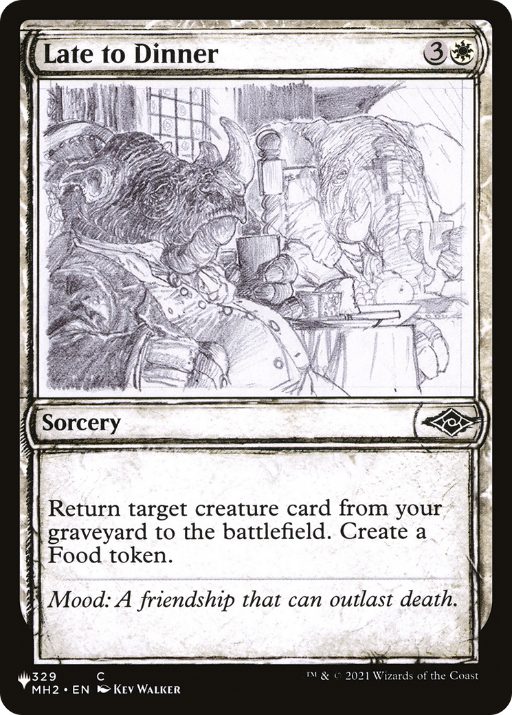 Late to Dinner (LIST-MH2-329) (Showcase)