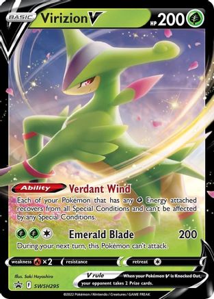 Virizion V (SSP-SWSH295) (Holofoil)