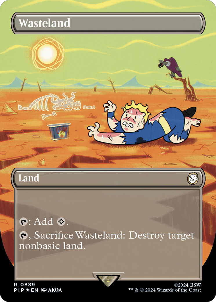 Wasteland (PIP-889) (Borderless) (Surge Foil)