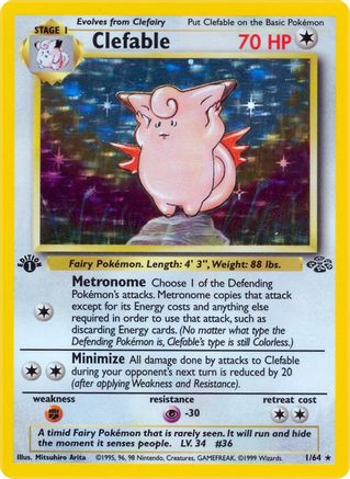 Clefable (1) (JU-001) (Unlimited Holofoil)