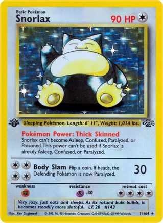 Snorlax (11) (JU-011) (Unlimited Holofoil)